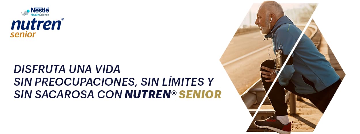 Disfruta una vida sin preocupaciones, sin límites y sin sacarosa con NUTREN SENIOR