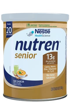 Lata de Nutren senior sin sabor de 740 gramos