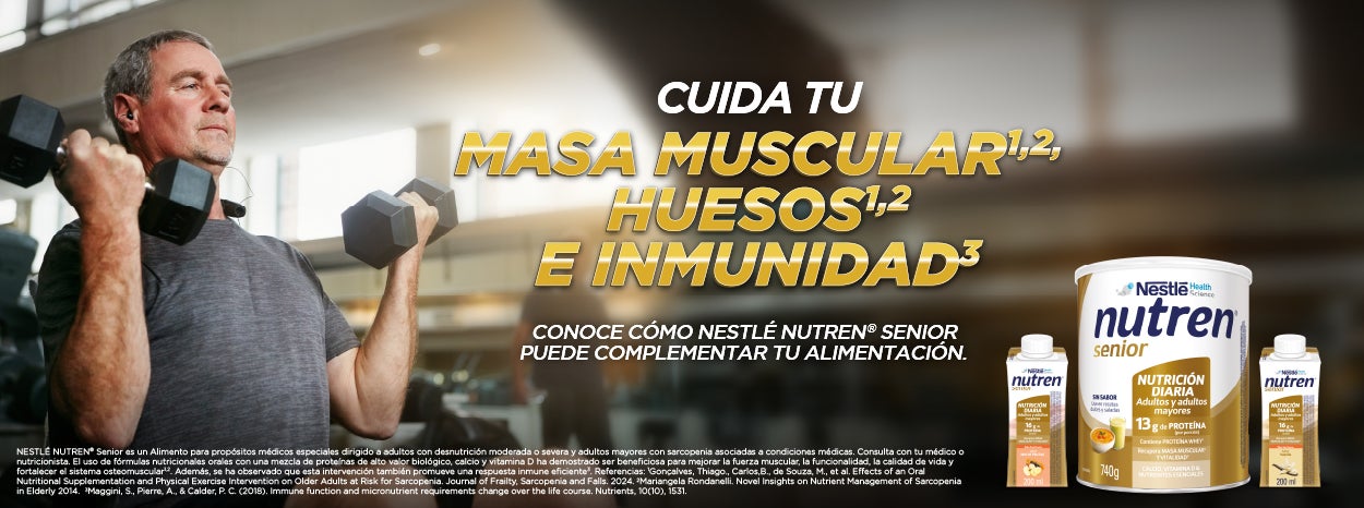 Disfruta una vida sin preocupaciones, sin límites y sin sacarosa con NUTREN SENIOR